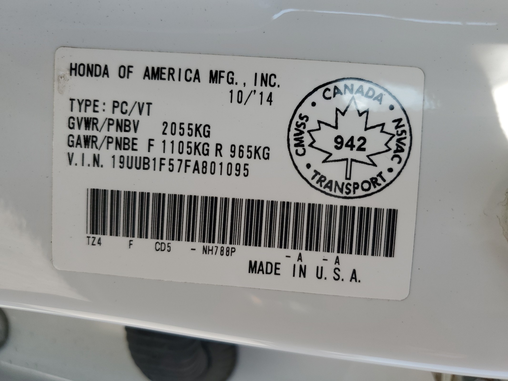 19UUB1F57FA801095 2015 Acura Tlx Tech