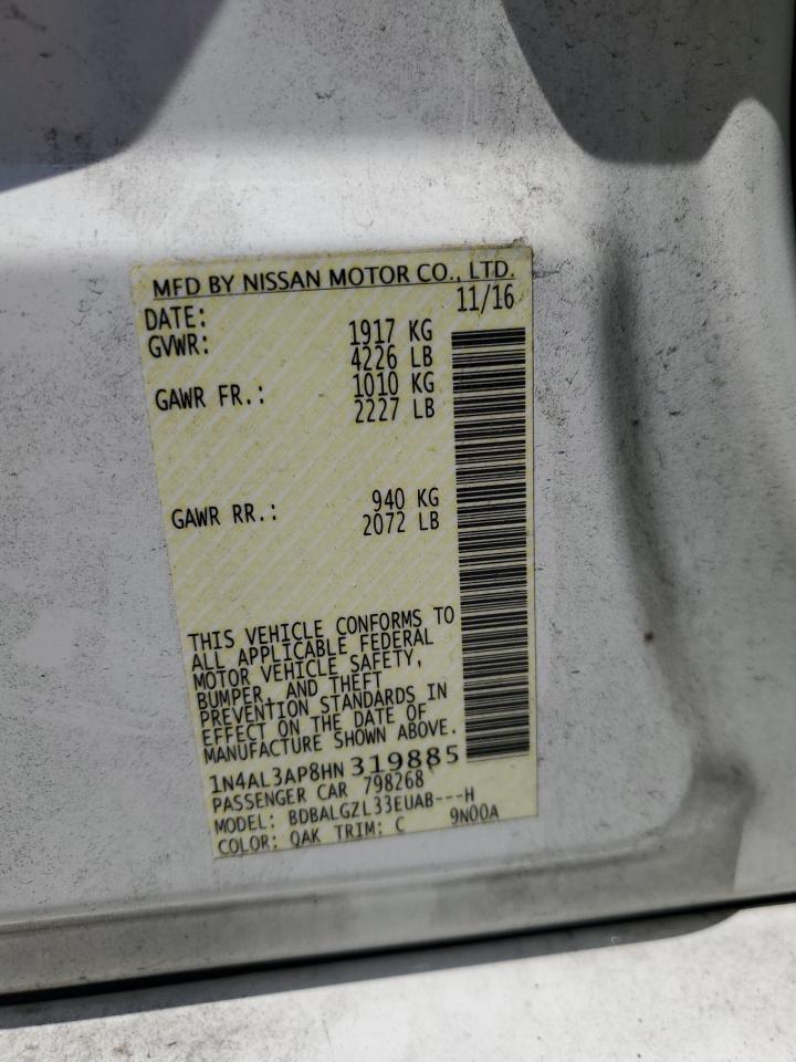 1N4AL3AP8HN319885 2017 NISSAN ALTIMA - Image 13