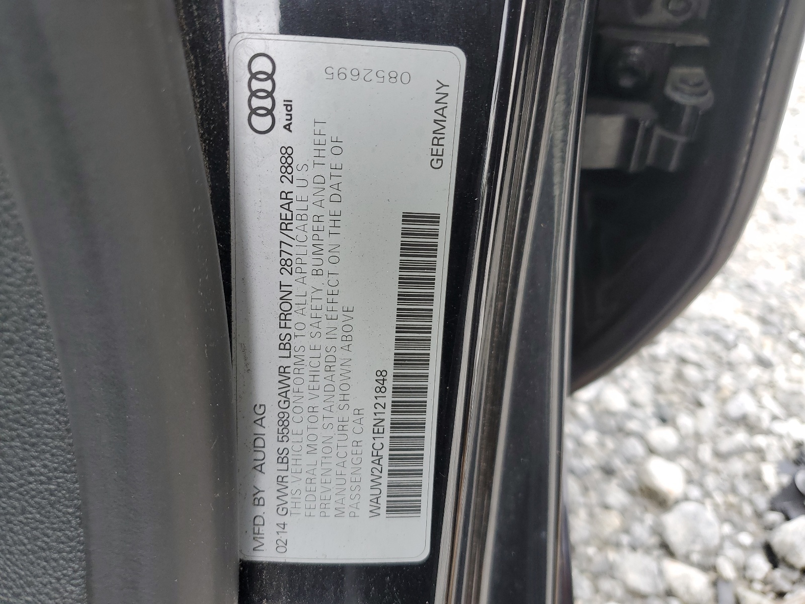 WAUW2AFC1EN121848 2014 Audi S7 Premium