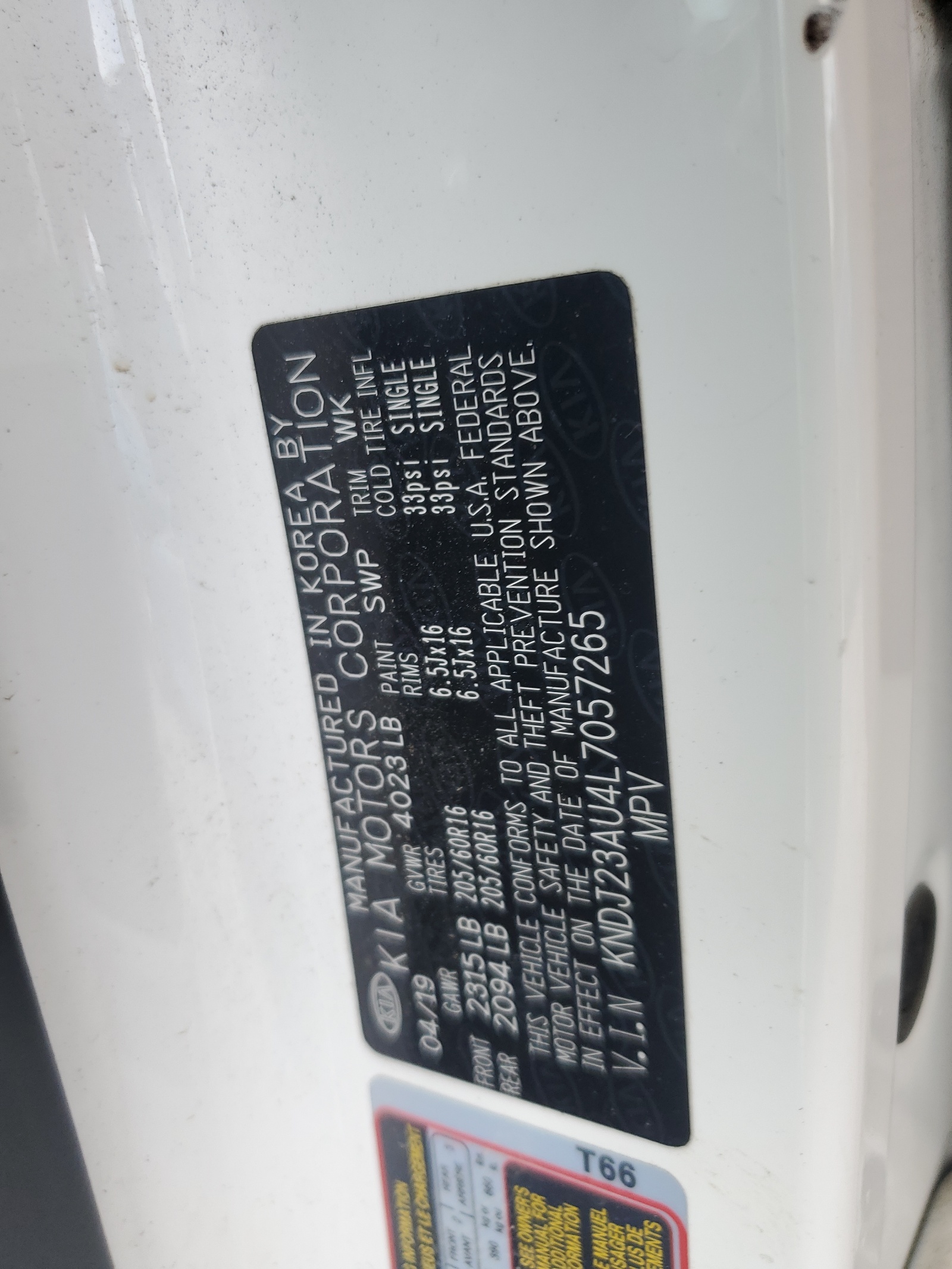 KNDJ23AU4L7057265 2020 Kia Soul Lx