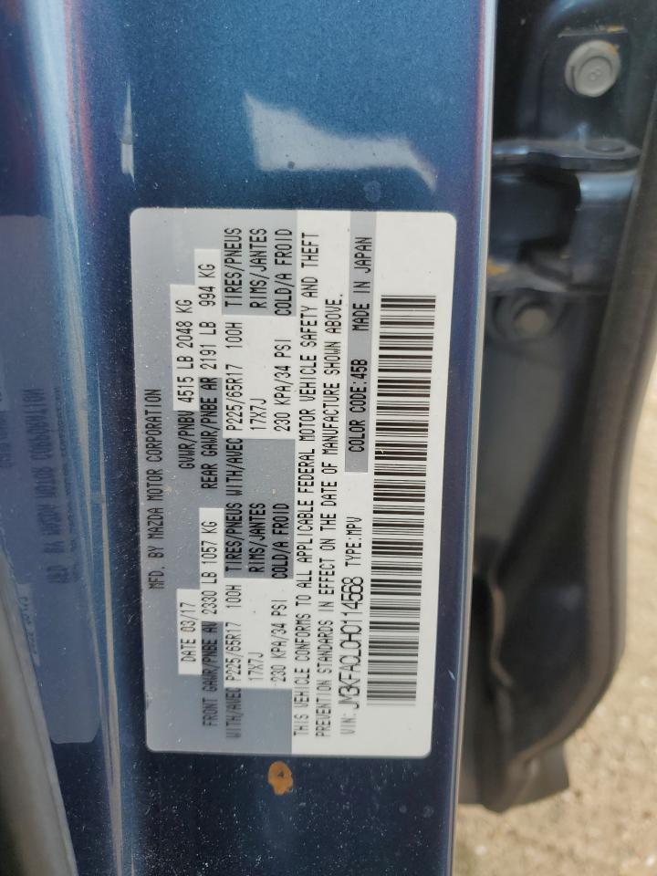 2017 Mazda Cx-5 Touring VIN: JM3KFACL0H0114568 Lot: 63142004