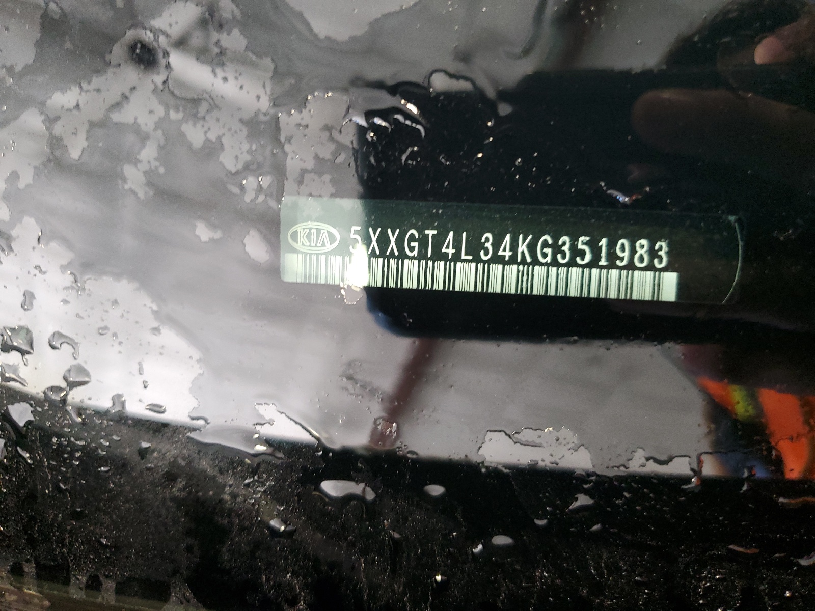 5XXGT4L34KG351983 2019 Kia Optima Lx