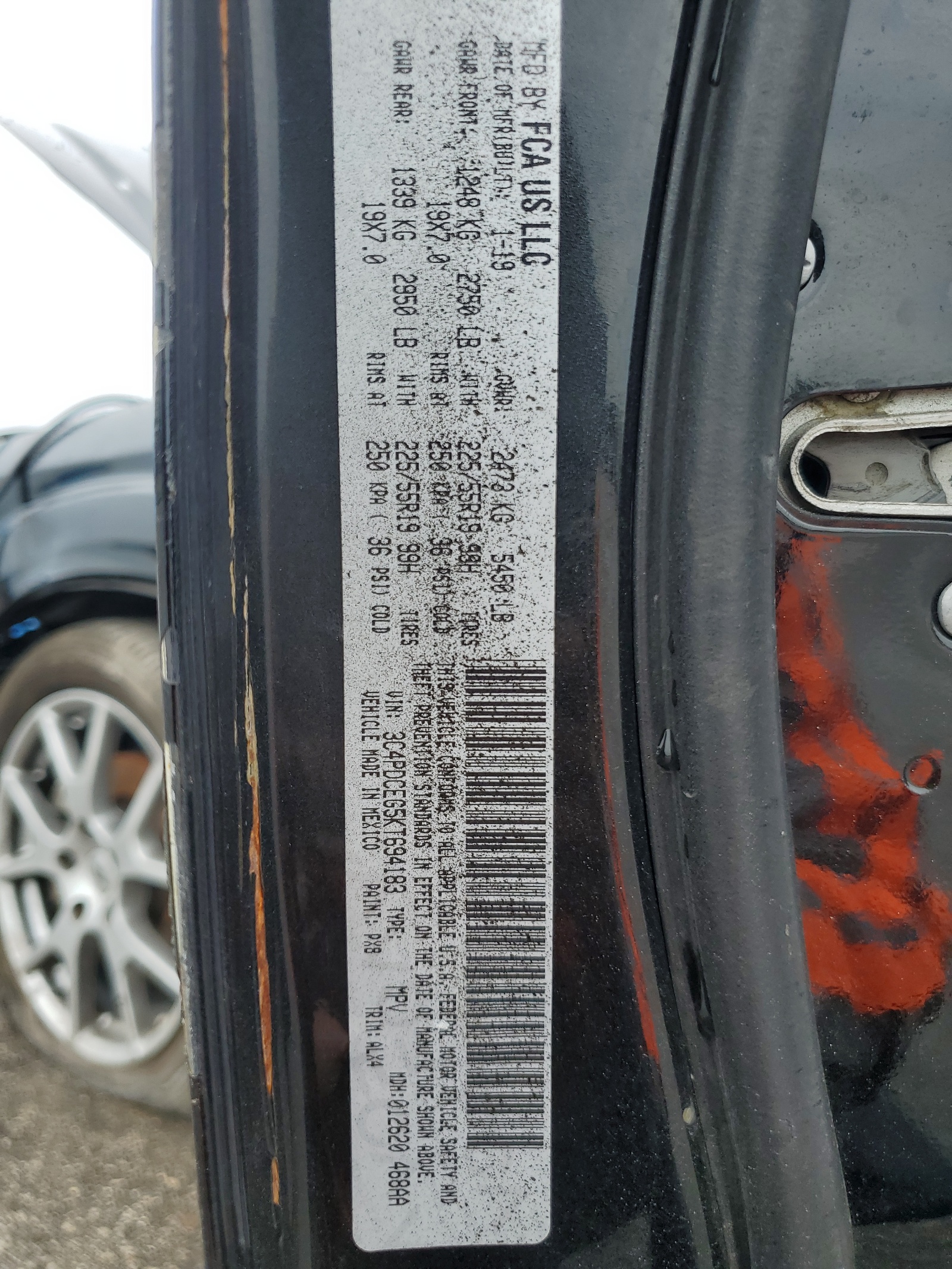 3C4PDCEG5KT694183 2019 Dodge Journey Gt