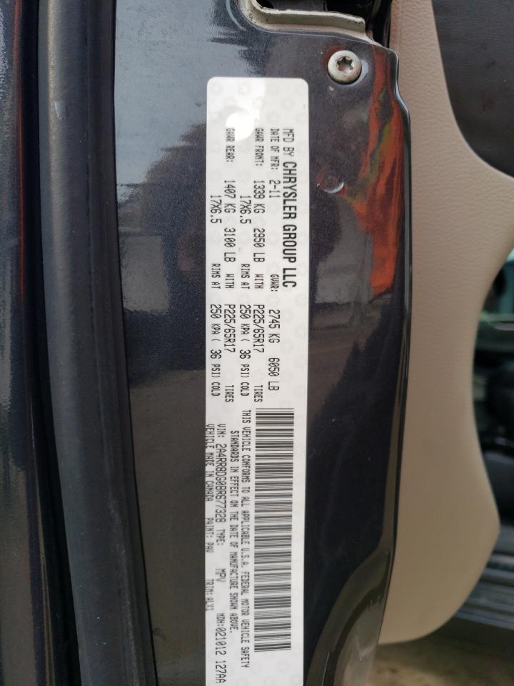 2011 Chrysler Town & Country Touring L VIN: 2A4RR8DG0BR677328 Lot: 62893384