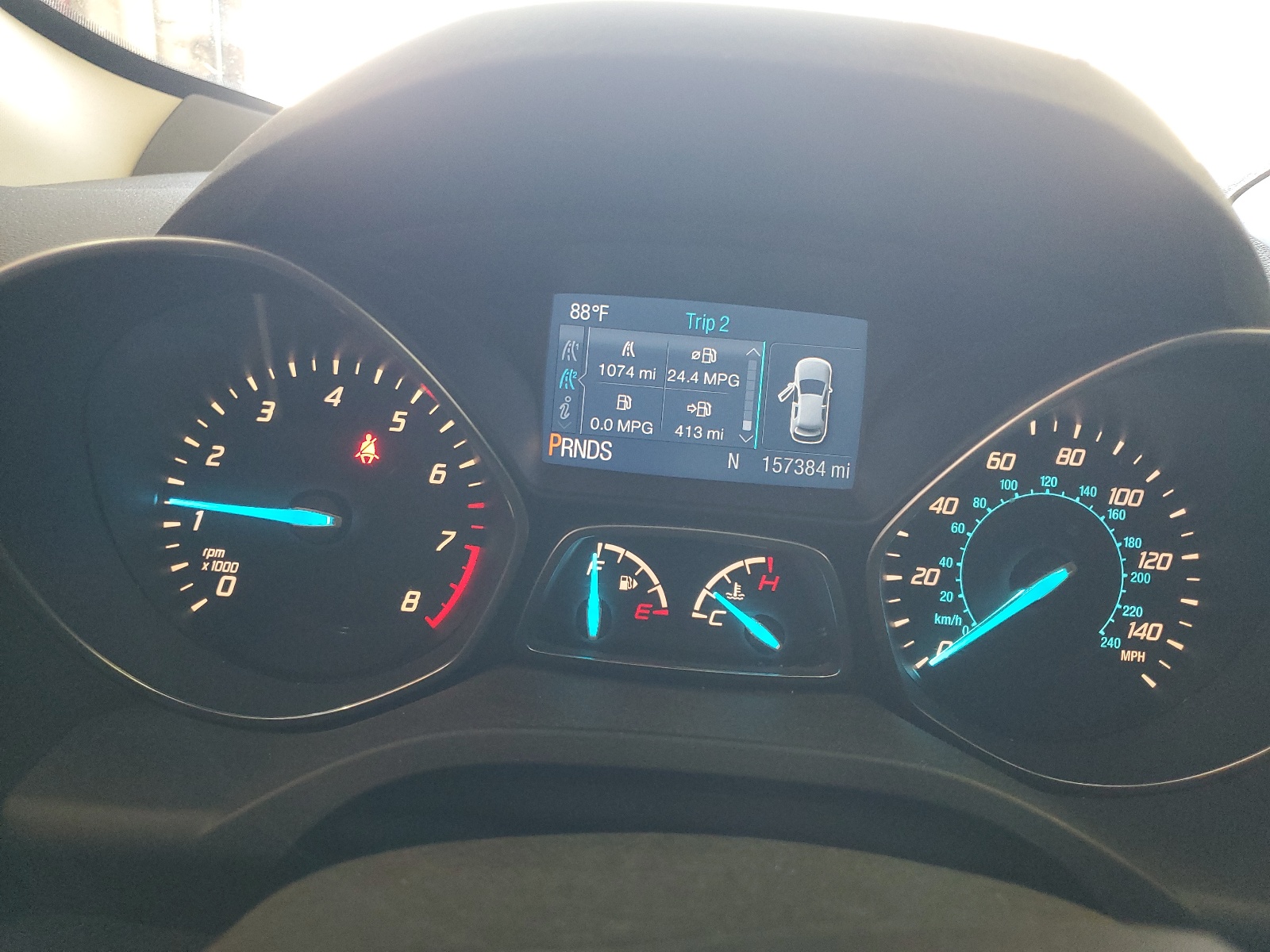 1FMCU9GX8EUD64137 2014 Ford Escape Se