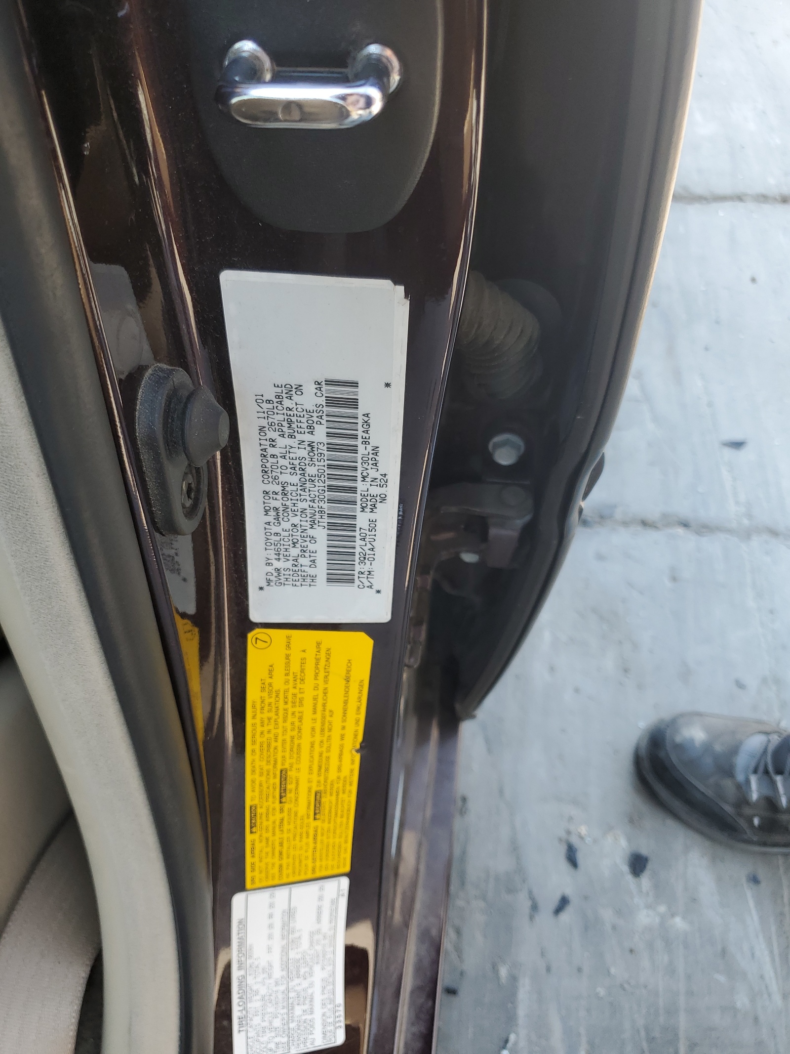 JTHBF30G125015973 2002 Lexus Es 300