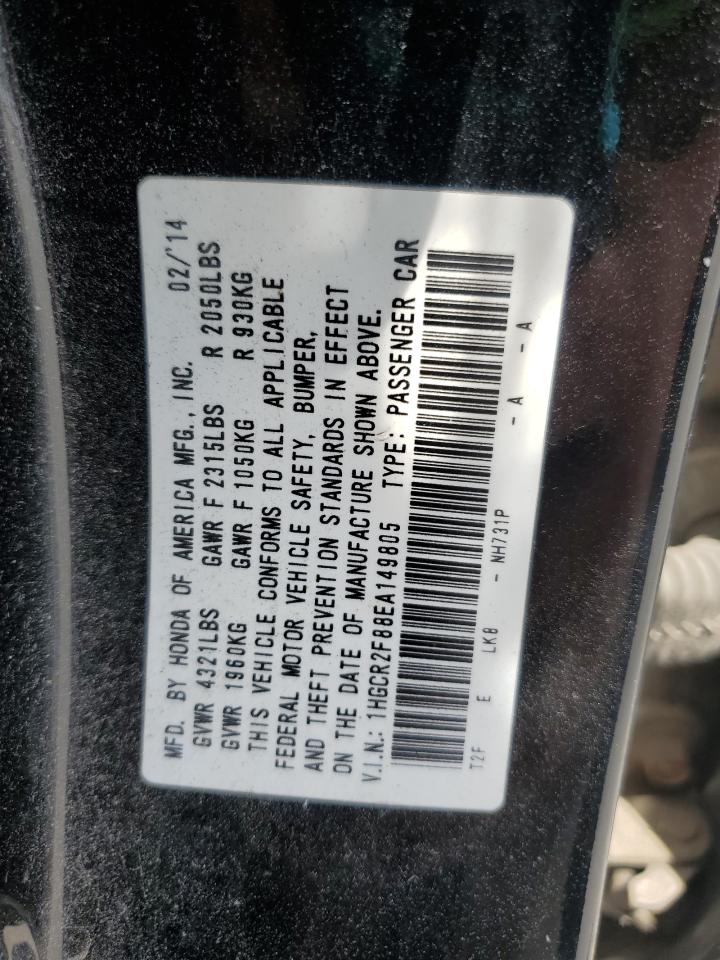 1HGCR2F88EA149805 2014 Honda Accord Exl