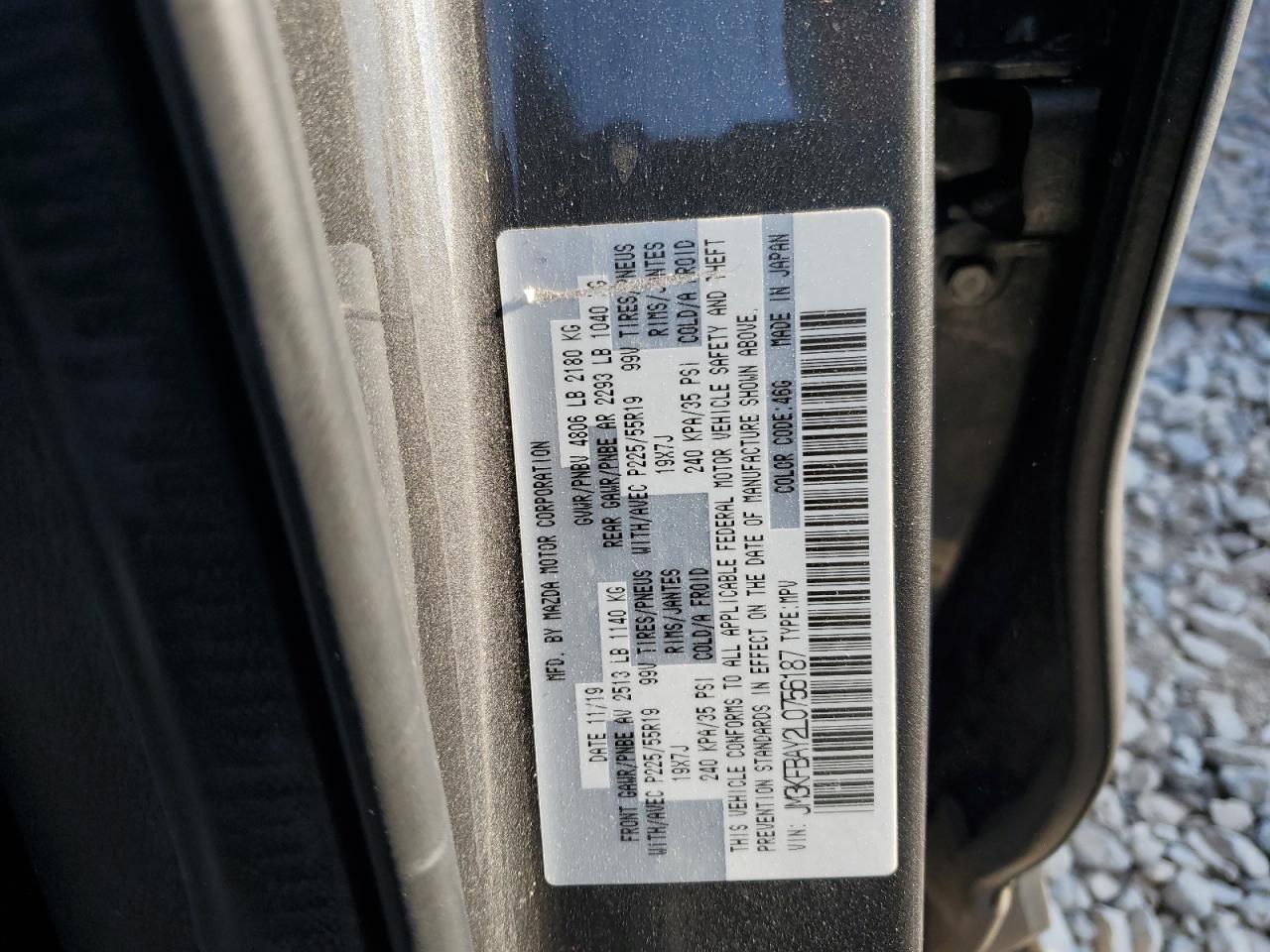 2020 Mazda Cx-5 Grand Touring Reserve VIN: JM3KFBAY2L0756187 Lot: 63513324