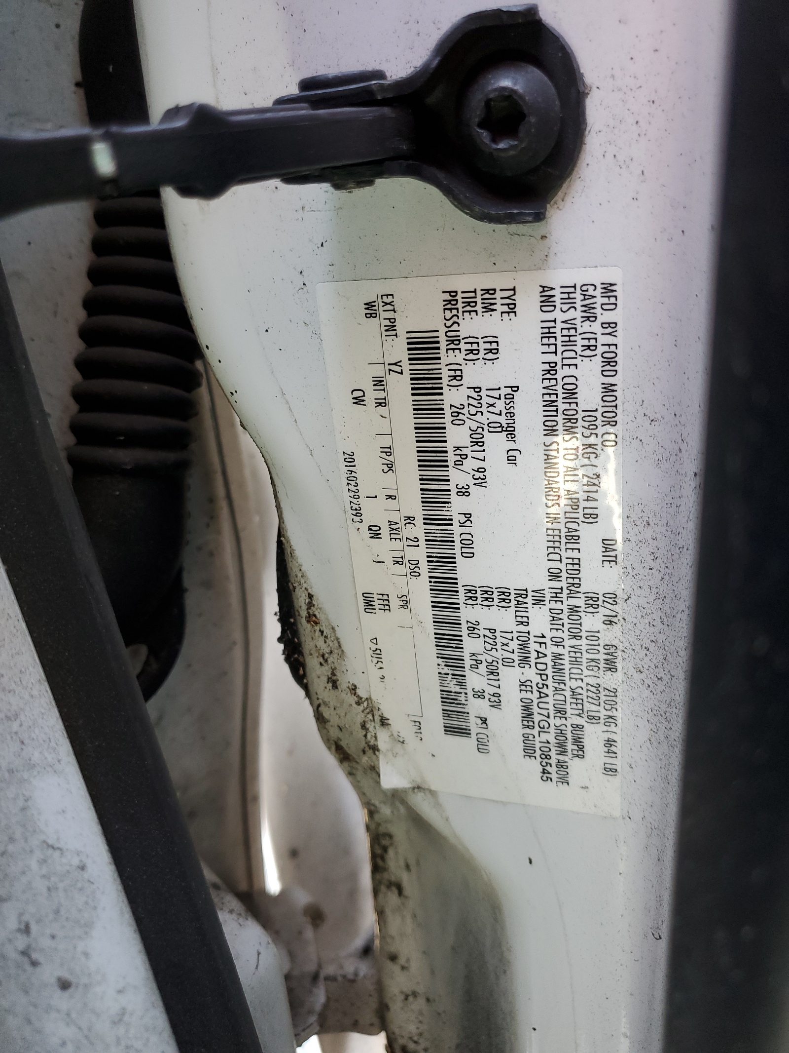 1FADP5AU7GL108545 2016 Ford C-Max Se