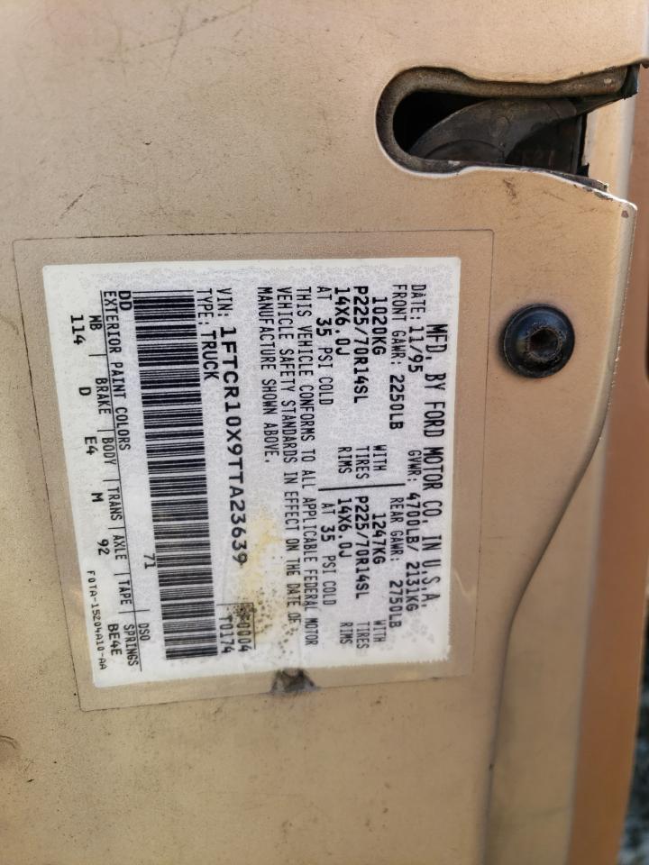 1996 Ford Ranger VIN: 1FTCR10X9TTA23639 Lot: 64190674