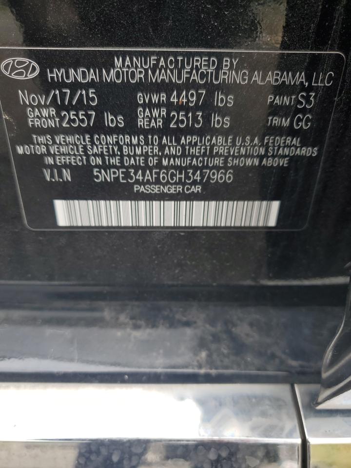 2016 Hyundai Sonata Sport VIN: 5NPE34AF6GH347966 Lot: 63651034