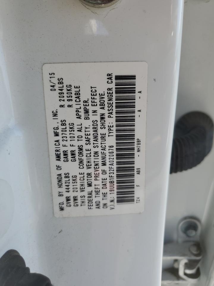 2015 Acura Tlx VIN: 19UUB1F32FA020676 Lot: 64408474