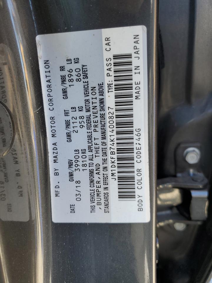 2019 Mazda Cx-3 Sport VIN: JM1DKFB74K1400827 Lot: 61166904