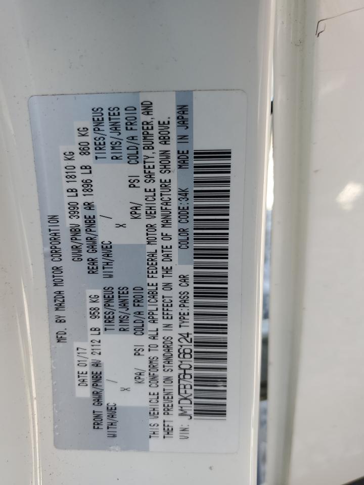 2017 Mazda Cx-3 Sport VIN: JM1DKFB76H0166124 Lot: 63718314