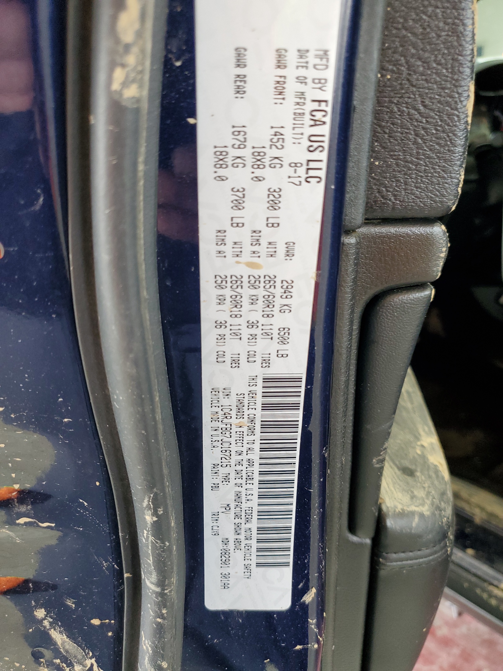 1C4RJFBG7JC167215 2018 Jeep Grand Cherokee Limited