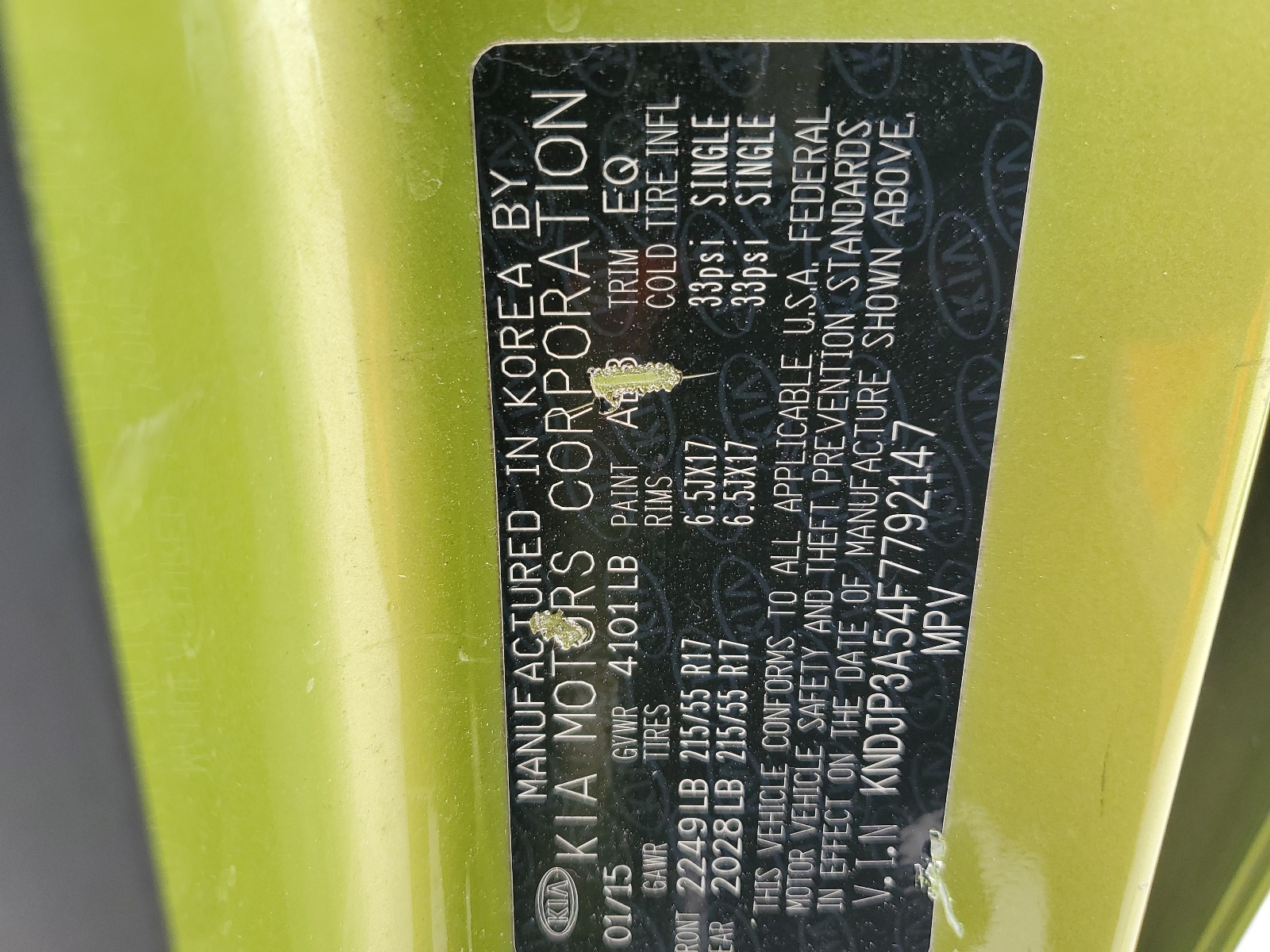 KNDJP3A54F7792147 2015 Kia Soul +