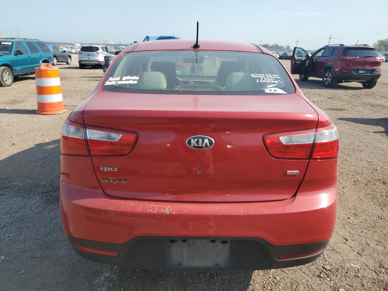 2013 Kia Rio Lx VIN: KNADM4A35D6204203 Lot: 63089534