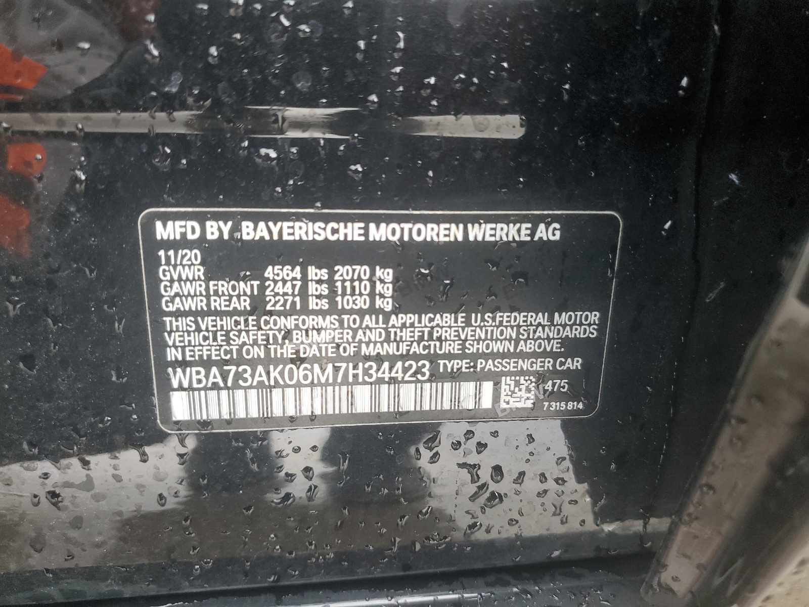 WBA73AK06M7H34423 2021 BMW 228Xi