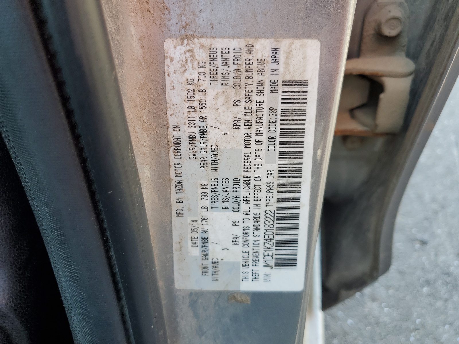 JM1DE1KZ4E0183222 2014 Mazda Mazda2 Sport