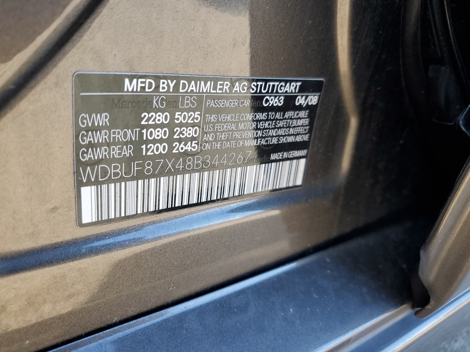 WDBUF87X48B344267 2008 Mercedes-Benz E 350 4Matic