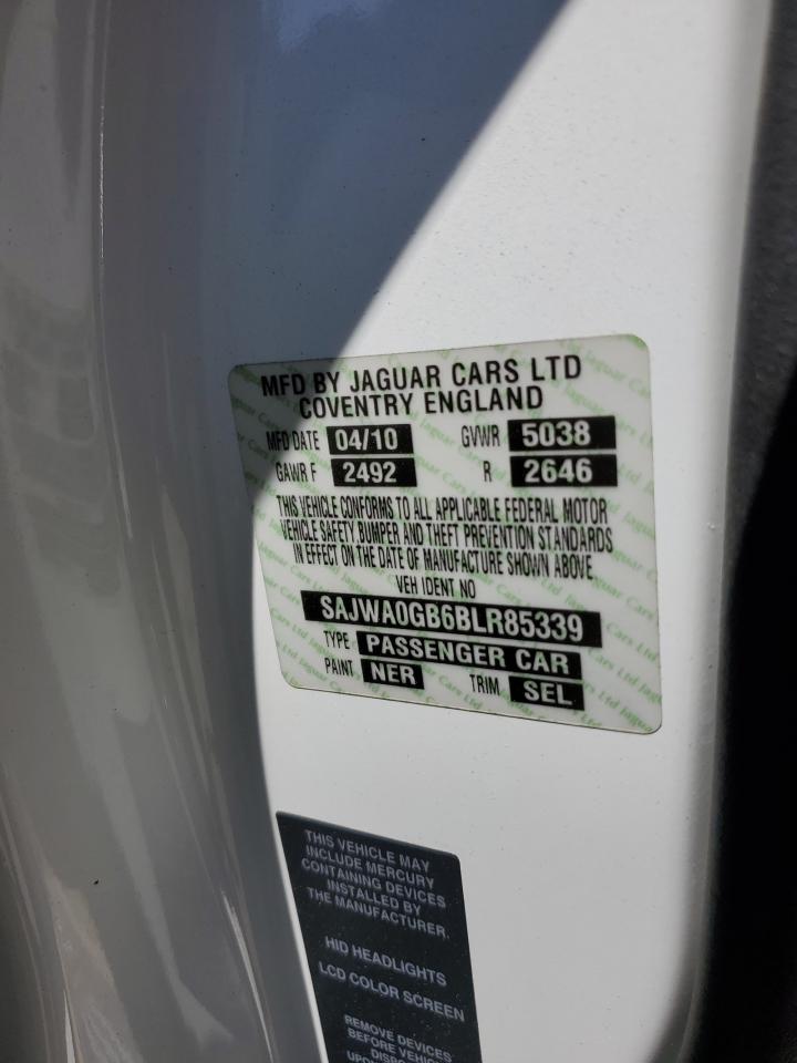 2011 Jaguar Xf Premium VIN: SAJWA0GB6BLR85339 Lot: 63855004