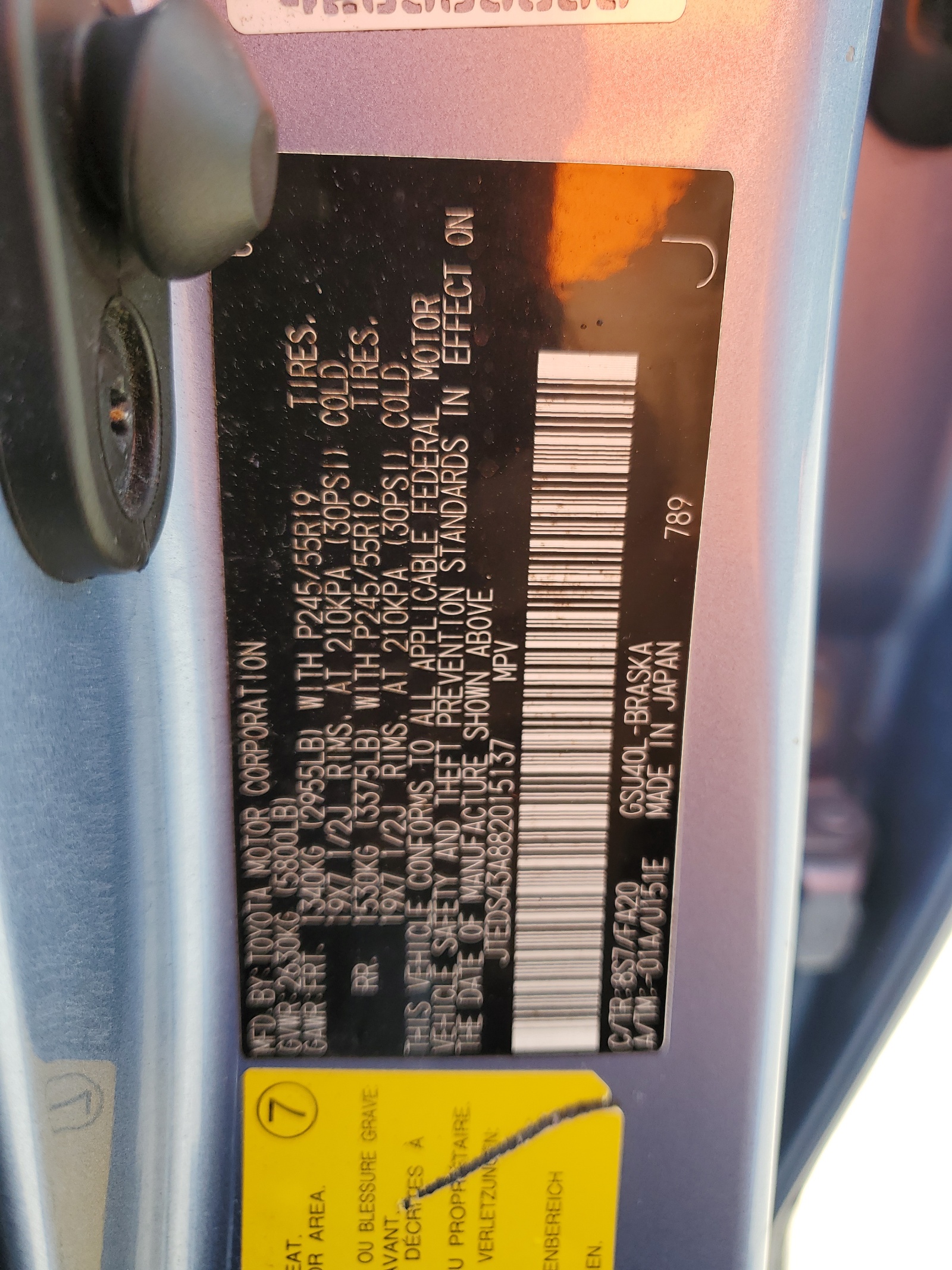 JTEDS43A882015137 2008 Toyota Highlander Sport