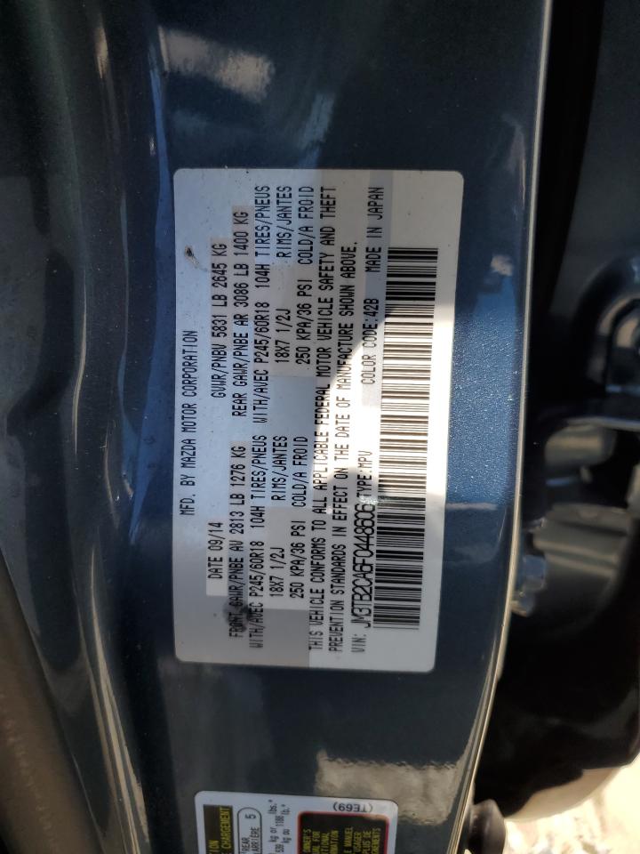 VIN JM3TB2CA6F0448606 2015 MAZDA CX-9 no.13