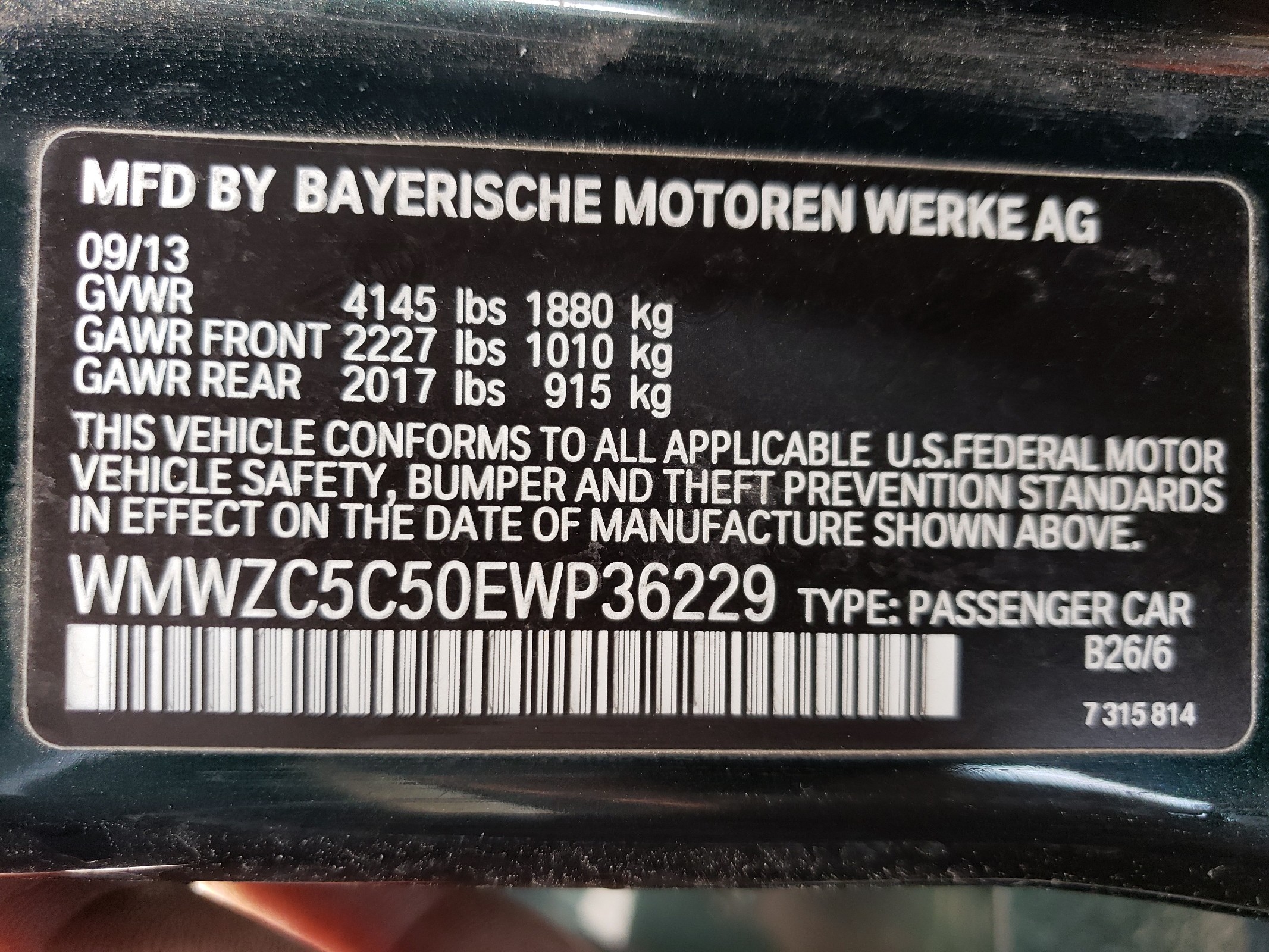 WMWZC5C50EWP36229 2014 Mini Cooper S Countryman