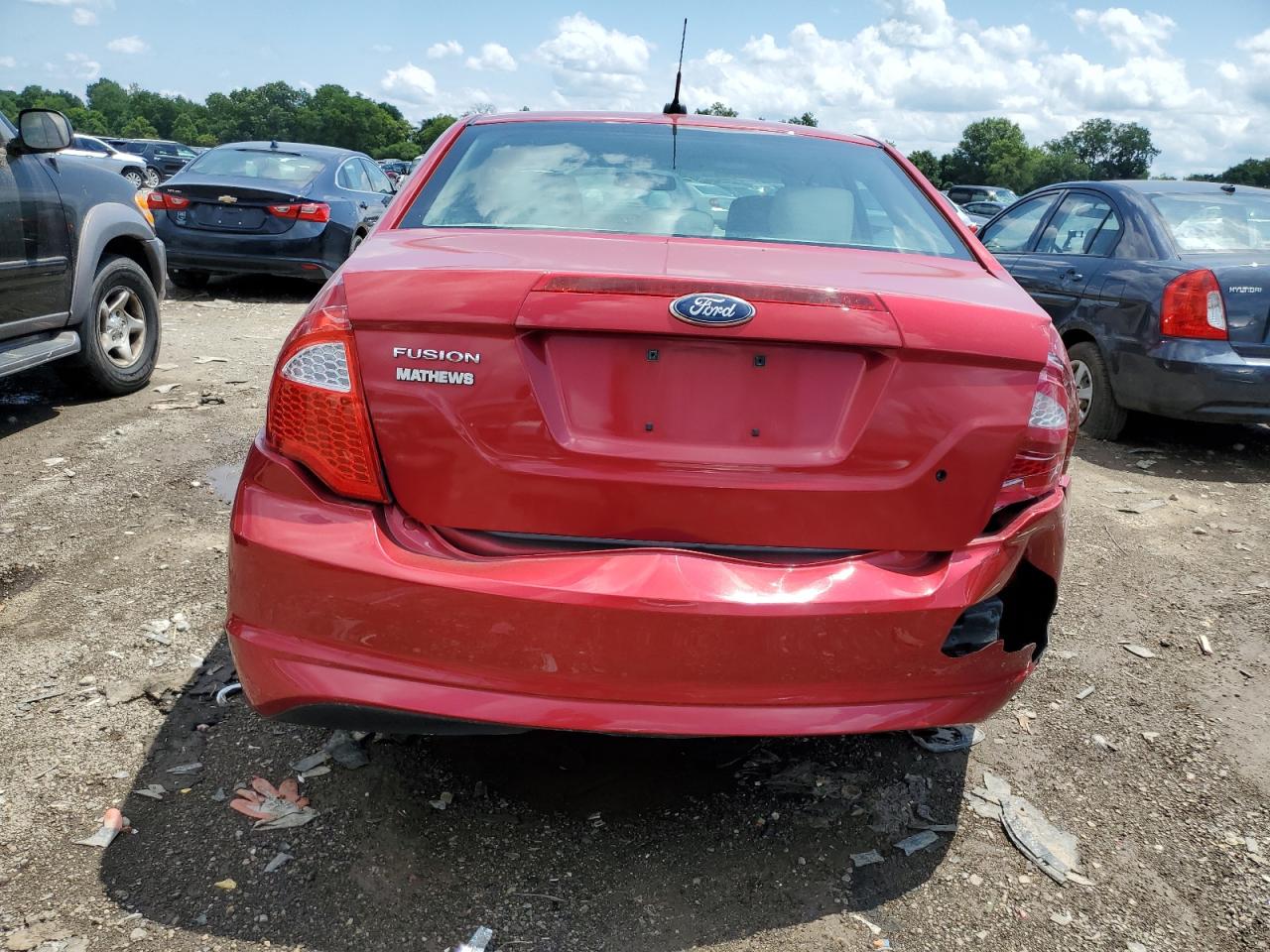 2012 Ford Fusion S VIN: 3FAHP0GA5CR223576 Lot: 63450954