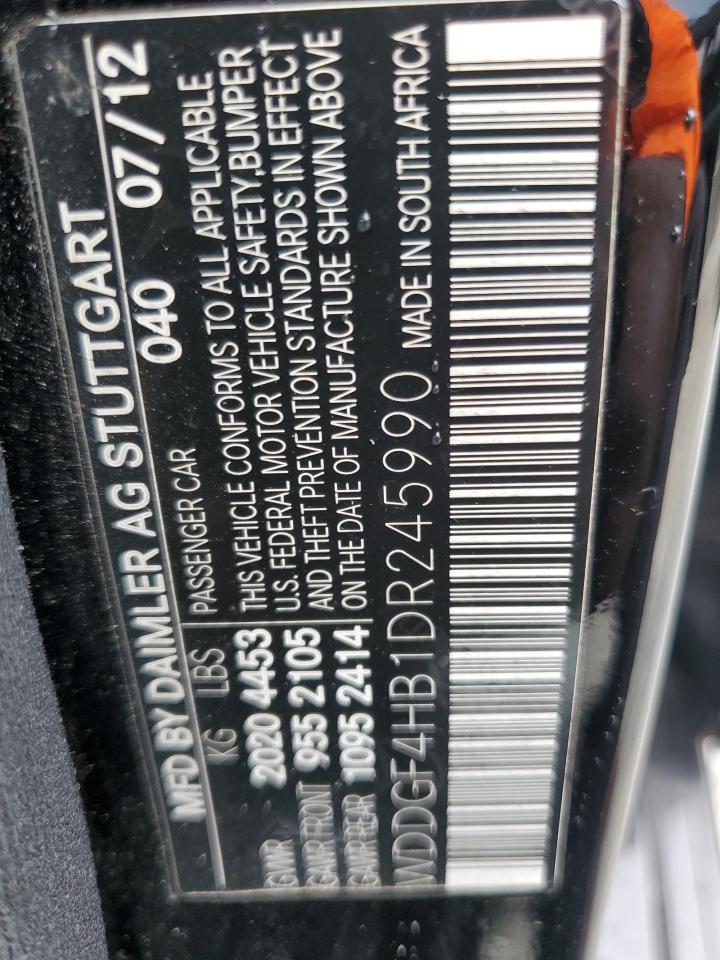 2013 Mercedes-Benz C 250 VIN: WDDGF4HB1DR245990 Lot: 65416754