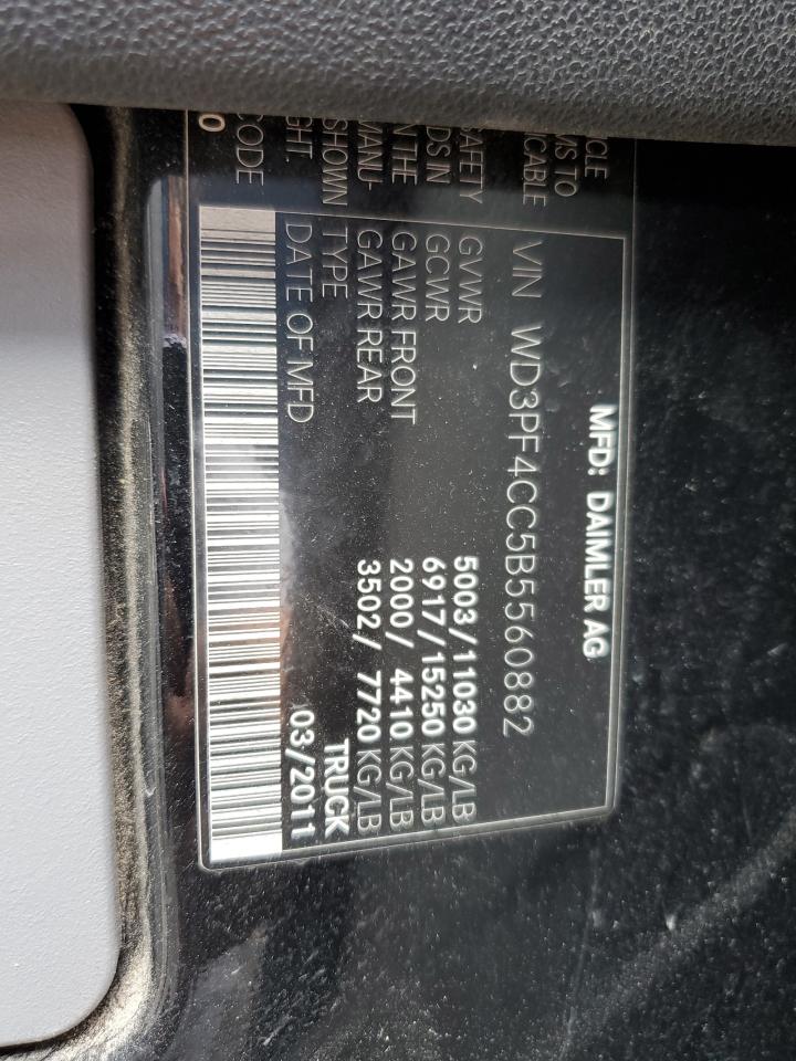 2011 Mercedes-Benz Sprinter 3500 VIN: WD3PF4CC5B5560882 Lot: 60764354