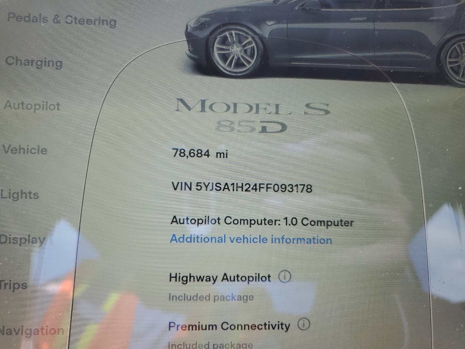 5YJSA1H24FF093178 2015 Tesla Model S 85D