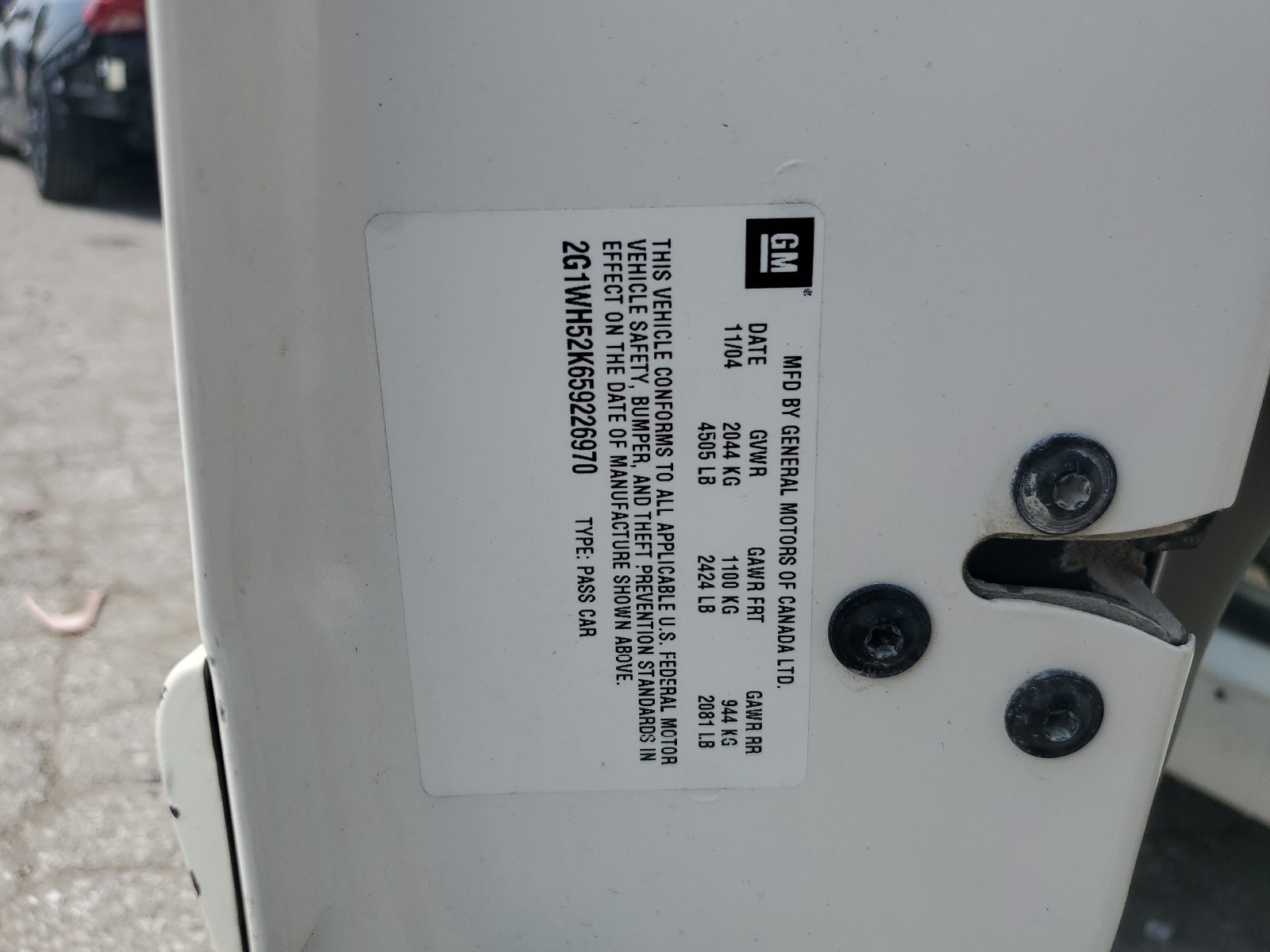 2G1WH52K659226970 2005 Chevrolet Impala Ls