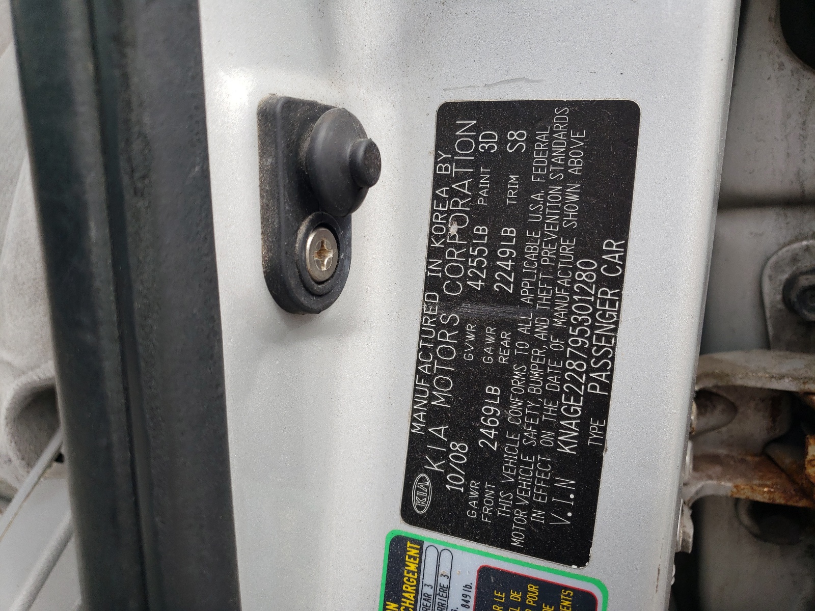 KNAGE228795301280 2009 Kia Optima Lx