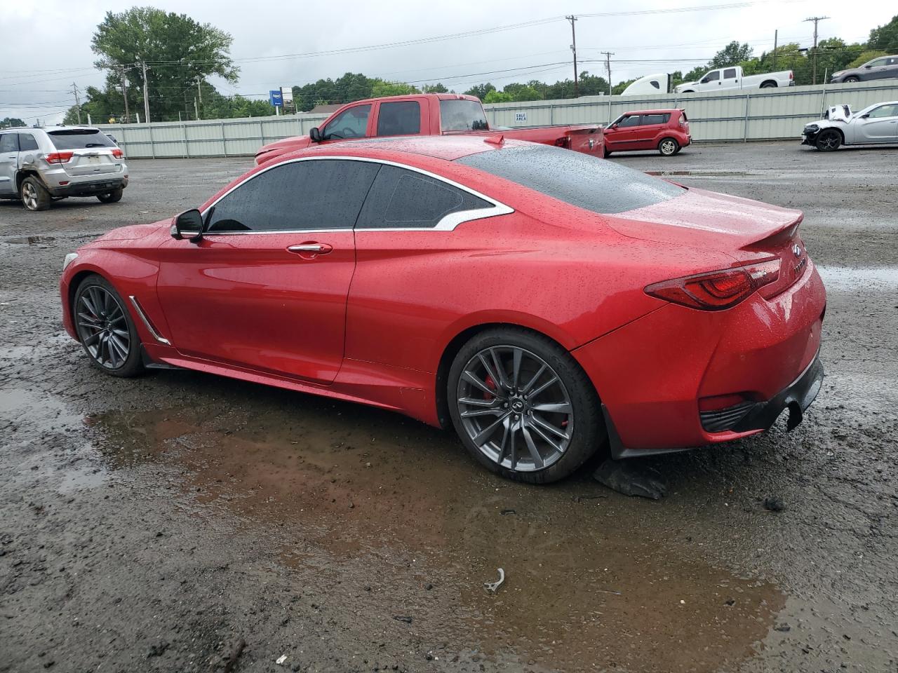 2017 Infiniti Q60 Red Sport 400 VIN: JN1FV7EK1HM611077 Lot: 64377274