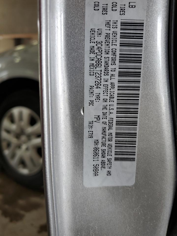 2020 Dodge Journey Se VIN: 3C4PDCAB6LT237264 Lot: 64418724