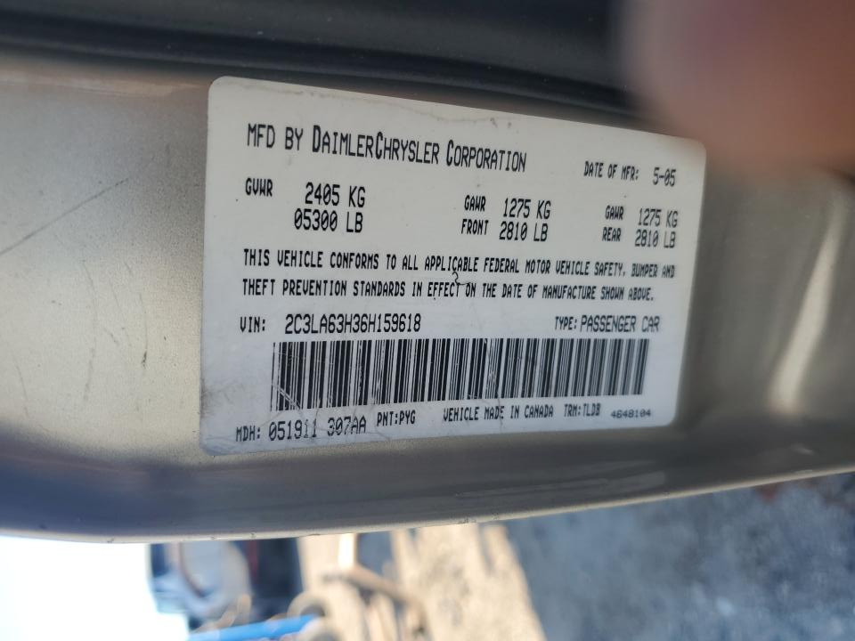 2C3LA63H36H159618 2006 Chrysler 300C