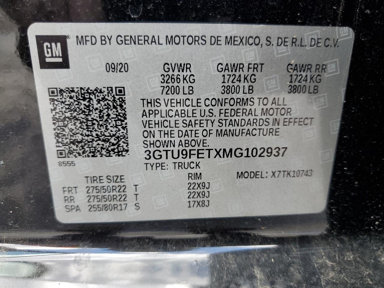 2021 GMC Sierra K1500 Denali VIN: 3GTU9FETXMG102937 Lot: 63656754