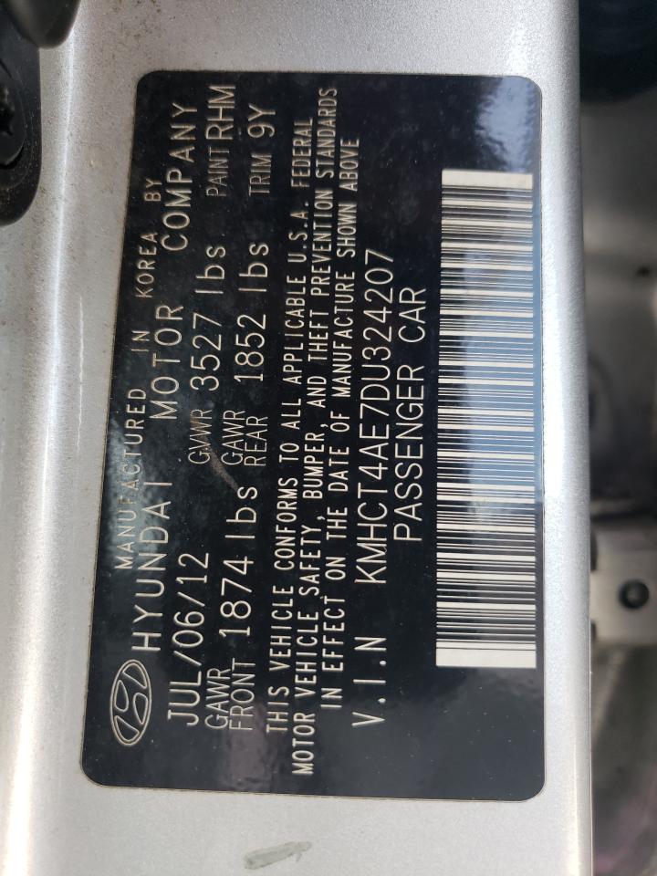 2013 Hyundai Accent Gls VIN: KMHCT4AE7DU324207 Lot: 65331714