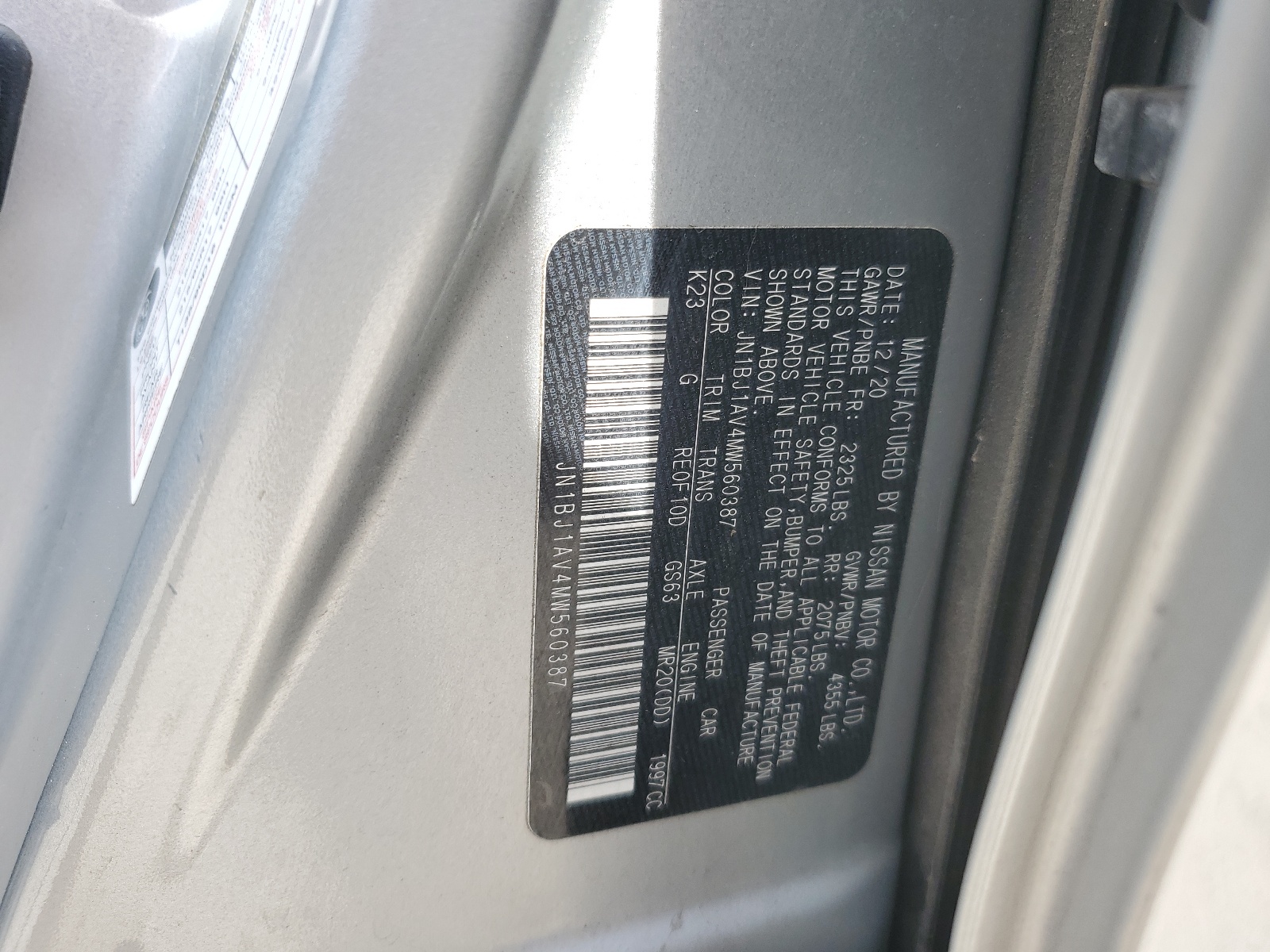 JN1BJ1AV4MW560387 2021 Nissan Rogue Sport S