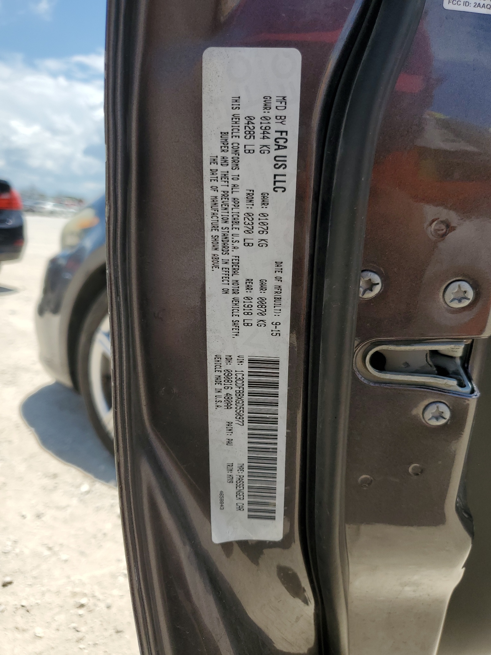 1C3CDFBBXGD550977 2016 Dodge Dart Sxt