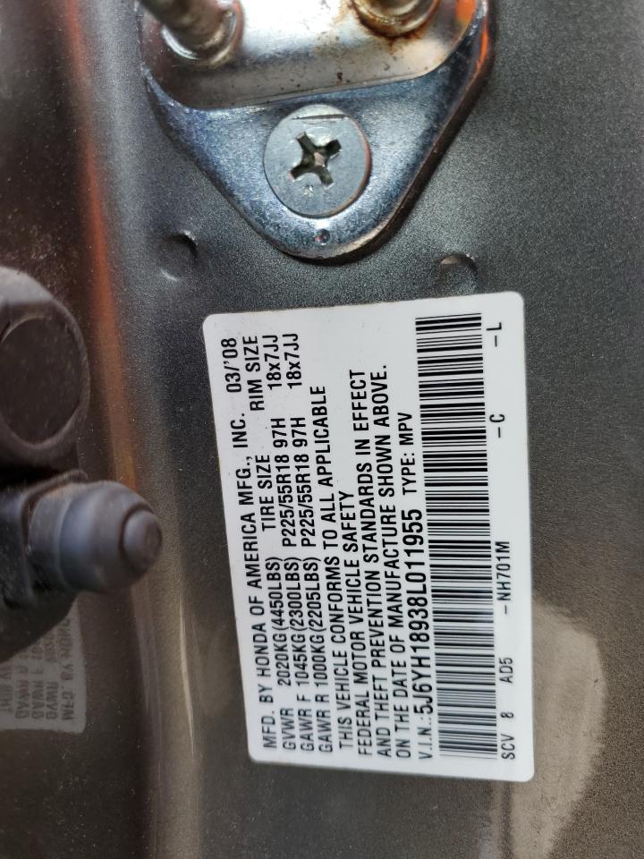 2008 Honda Element Sc VIN: 5J6YH18938L011955 Lot: 64029814