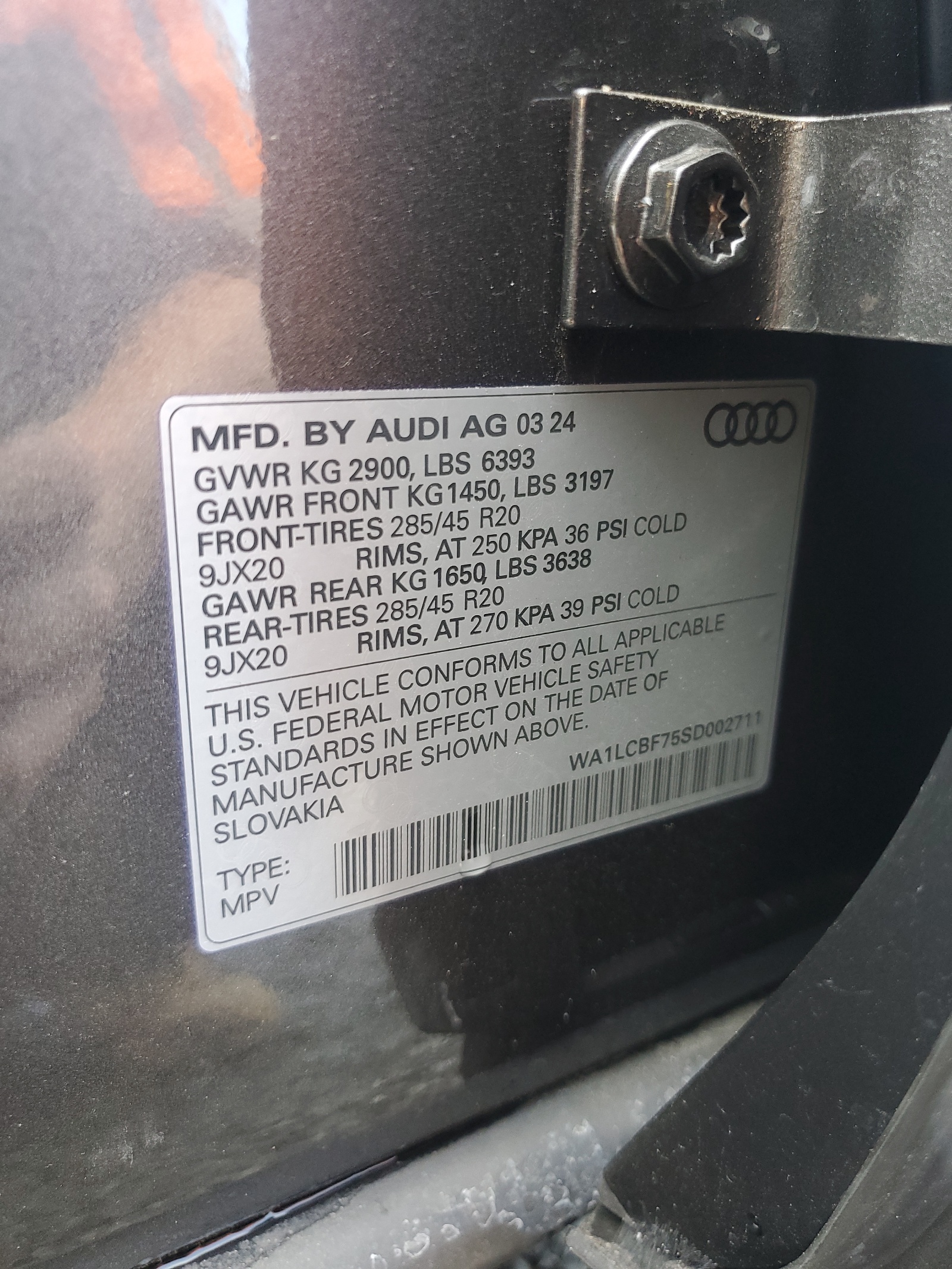 WA1LCBF75SD002711 2025 Audi Q7 Premium Plus