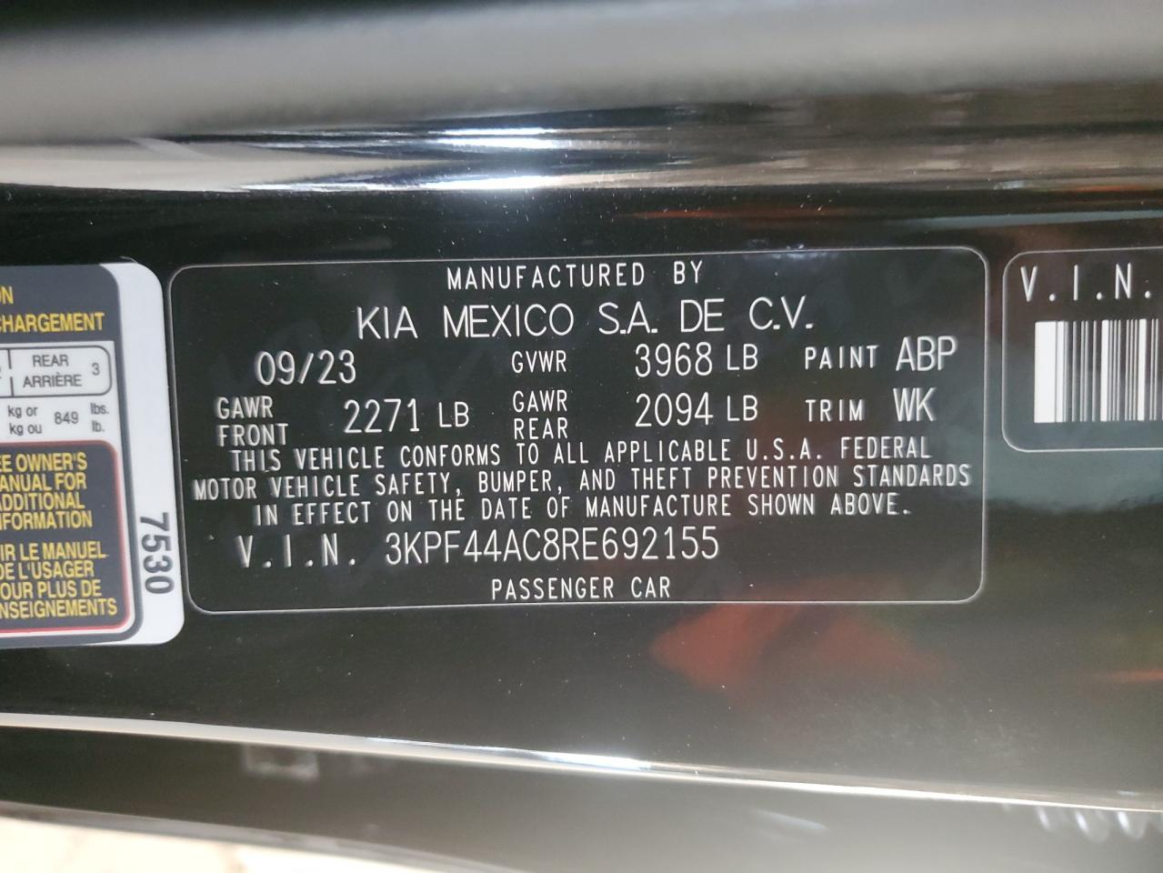 3KPF44AC8RE692155 2024 KIA FORTE - Image 14