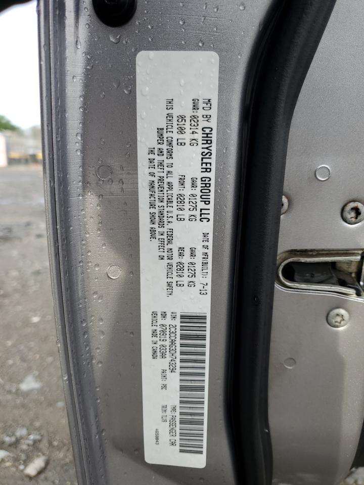 2013 Chrysler 300 VIN: 2C3CCAAG3DH743294 Lot: 63509304