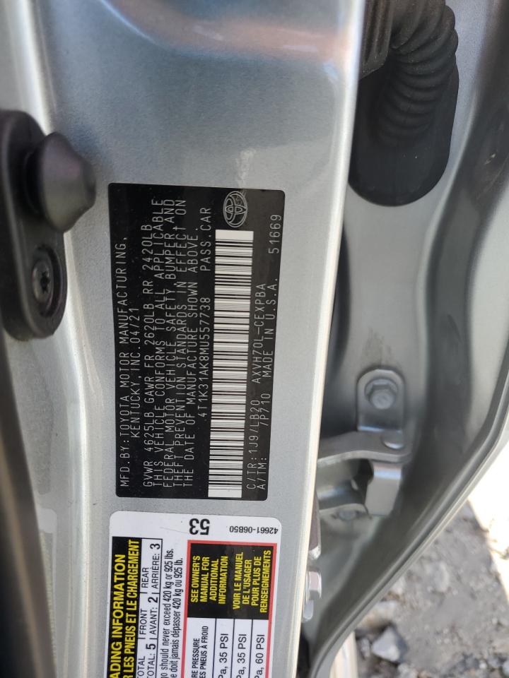 4T1K31AK8MU557738 2021 TOYOTA CAMRY - Image 12