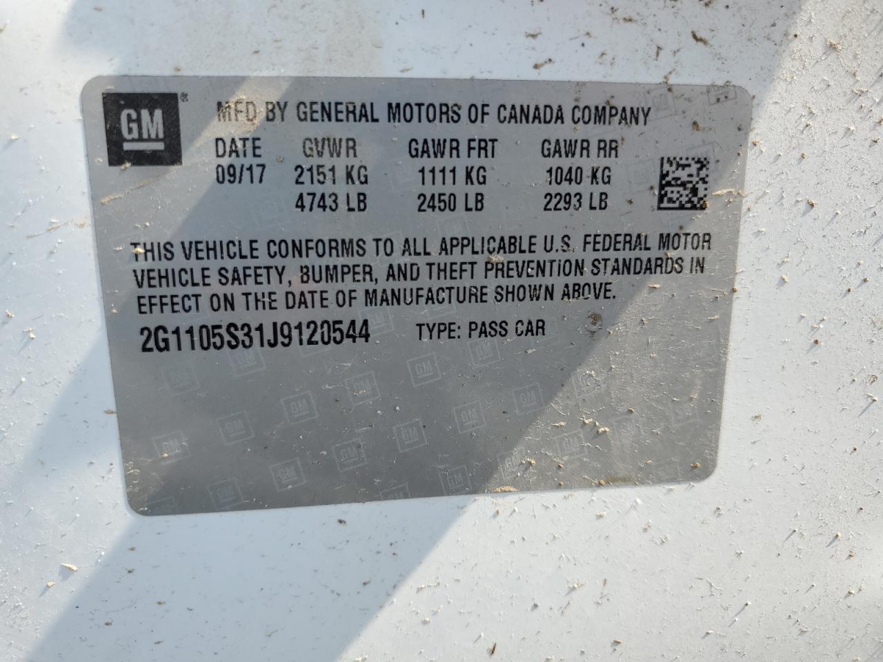 2018 Chevrolet Impala - Image 14