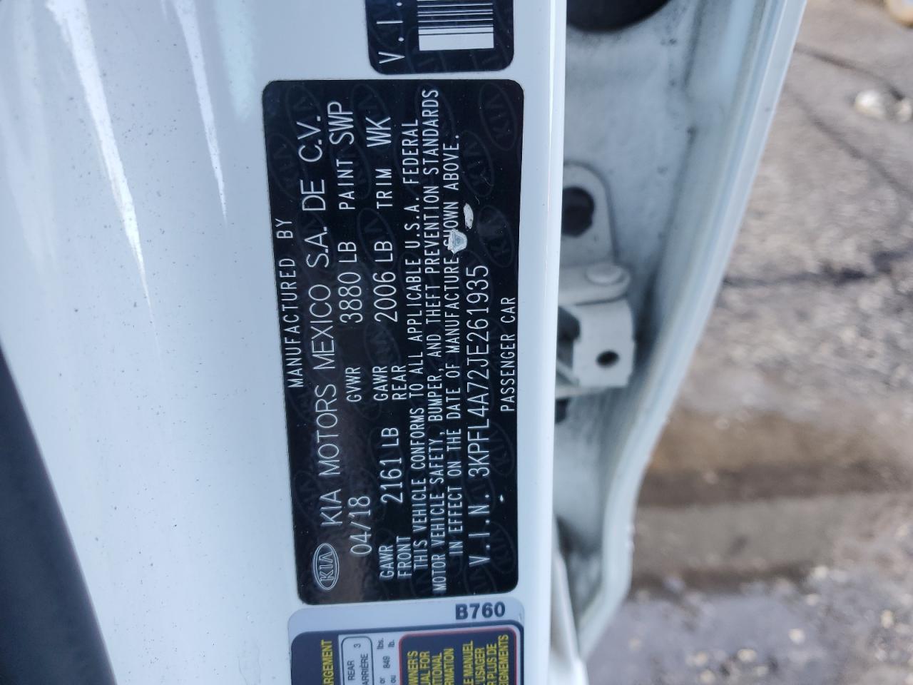 2018 Kia Forte Lx VIN: 3KPFL4A72JE261935 Lot: 63611044