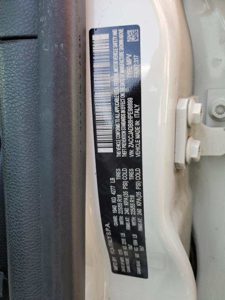 2017 Jeep Renegade Limited VIN: ZACCJADB8HPE98899 Lot: 62005264