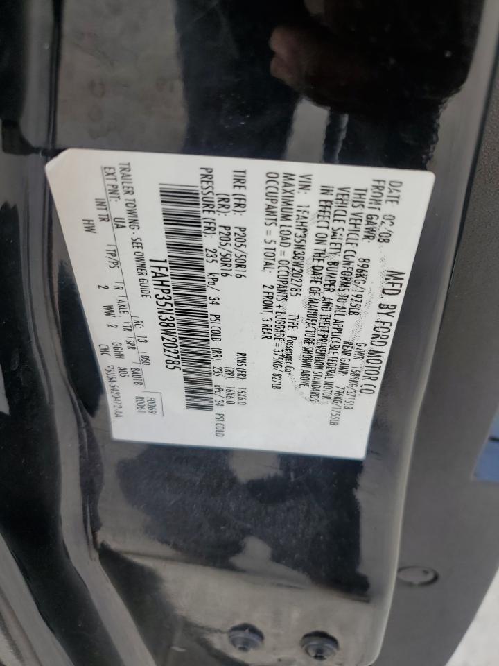 1FAHP35N38W202785 2008 Ford Focus Se